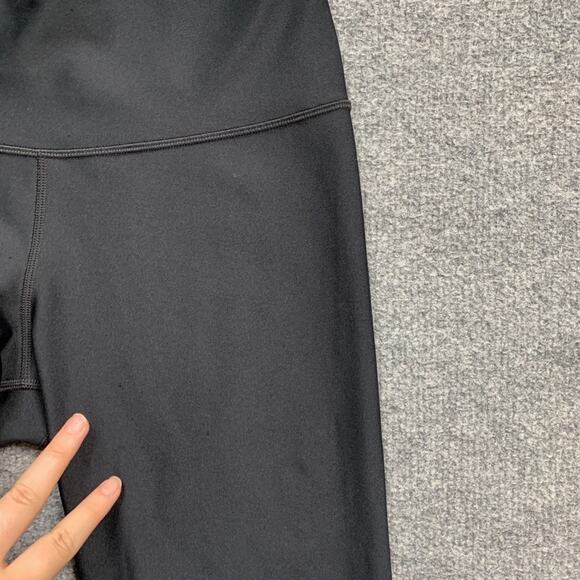 Under Armour Leggings Womens M Medium Black Compression Heatgear High Rise Yoga - Picture 5 of 13